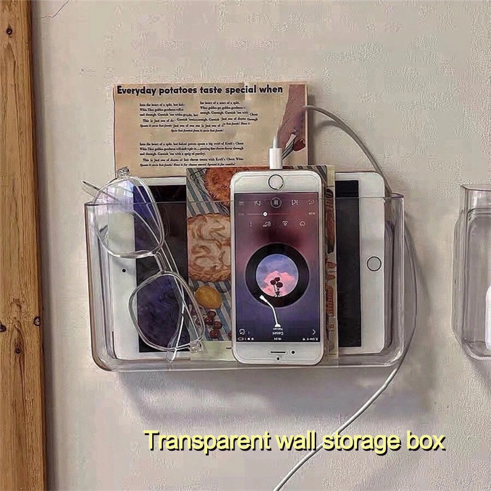 Wall-mounted wall storage box without punch bedside racks H dormitory ...