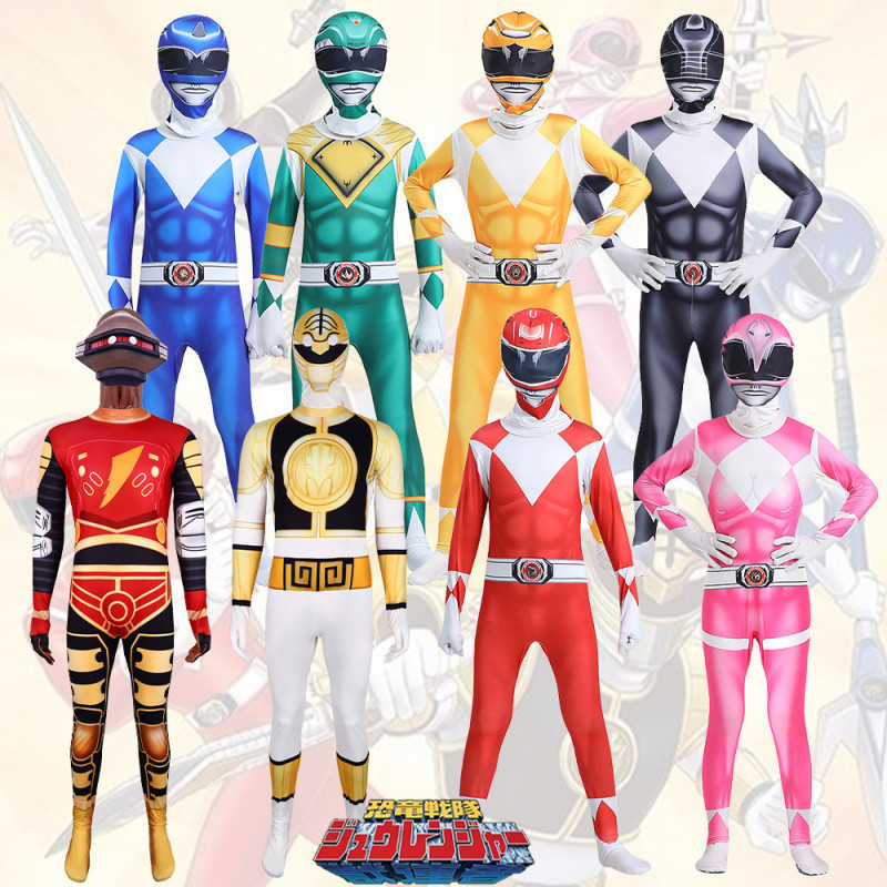 Power Rangers Cosplay Costume Tights Performance Halloween Performance ...