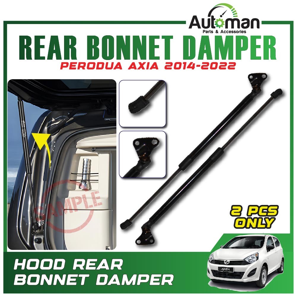 Perodua Axia 2014 - 2022 Rear Bonnet Hood Absorber Damper Gas Lifter ...