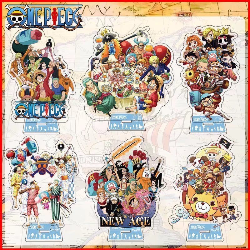 SQ1 One Piece acryl stand sign Monkey D Luffy Zoro Ace Chopper Double ...
