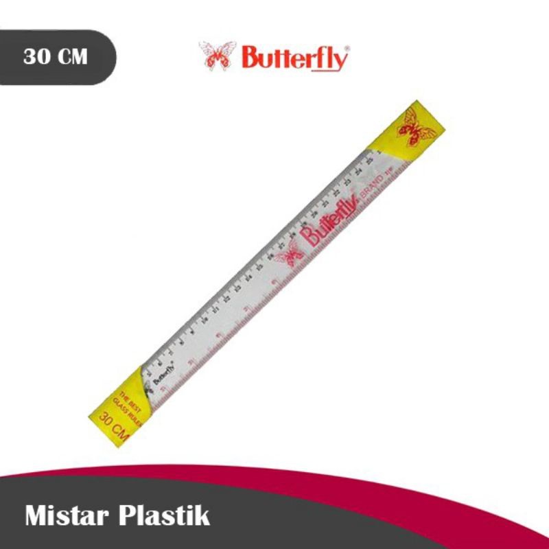 Butterfly plastic ruler 30cm (1pack/12pcs) | Shopee Malaysia