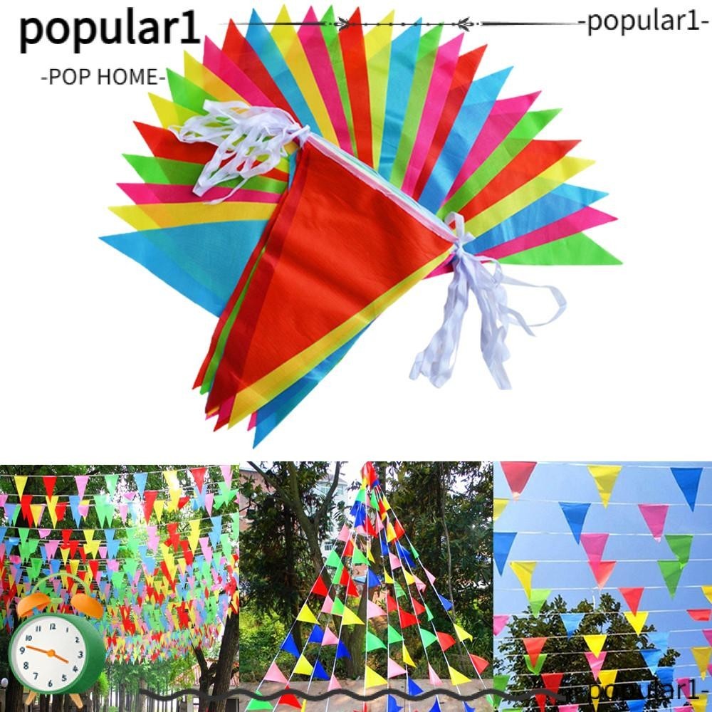 POP 100M Triangle Flags Colorful Decor Outdoor Pennant | Shopee Malaysia