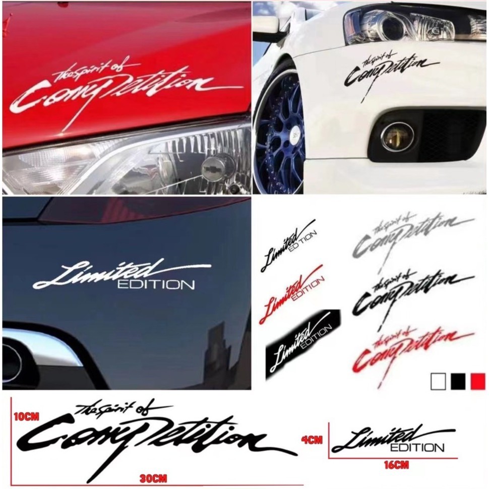 Limited Edition The Spirit Of Competition Sticker Window Body Bumper ...