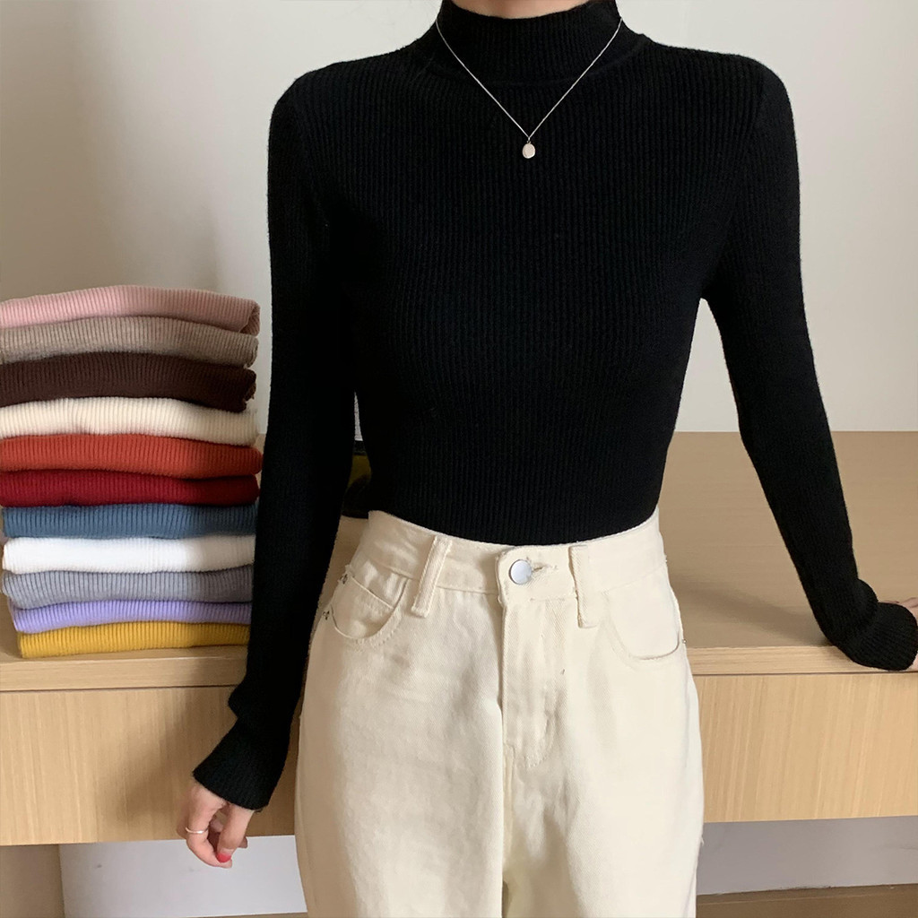 Half Zip Turtleneck