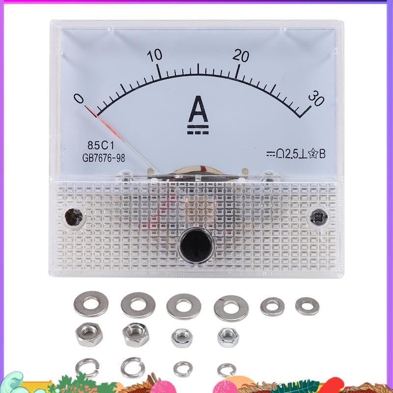 Amperometro Analogico DC 30A - Strumento Da Pannello Per Misura Corrente In Auto O Circuiti Elettrici - Foto 9