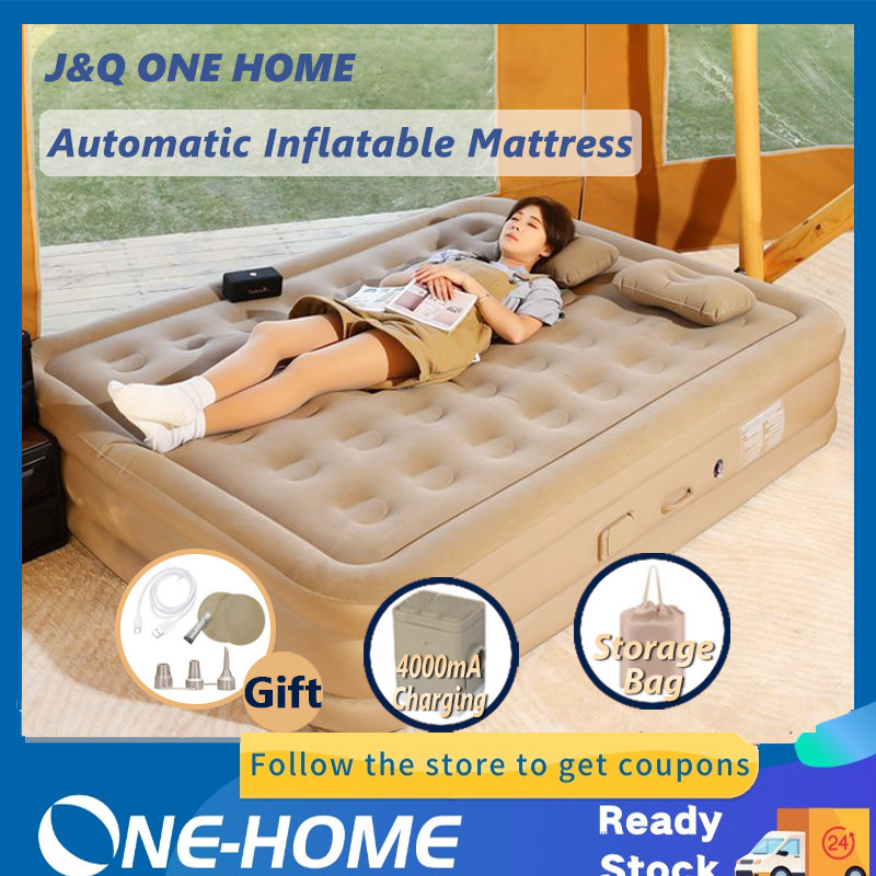 Inflatable Bed Automatic Inflating 40CM Single Double Person Car ...