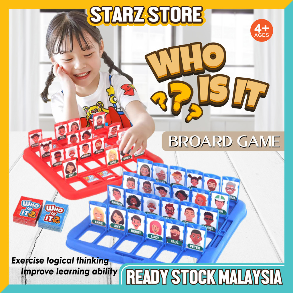 Board Game Guess Who Is It Funny Family Guessing Table Game for Kids ...