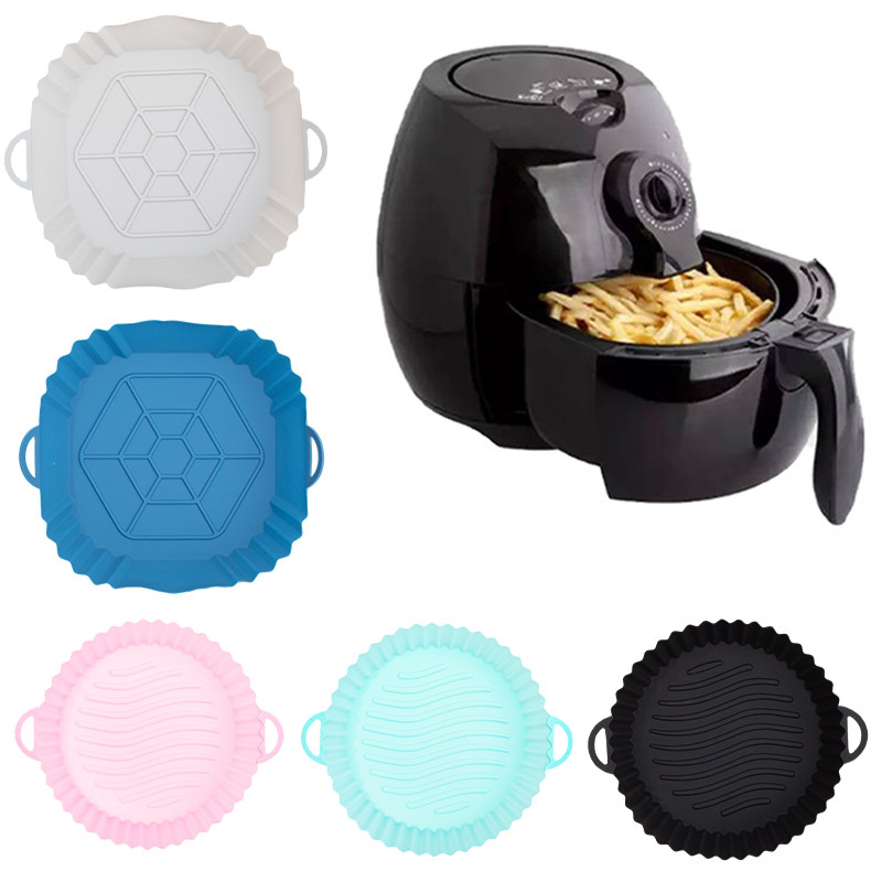 BlingFlash Silicone Air Fryer Pot Basket Liners NonStick Safe Oven