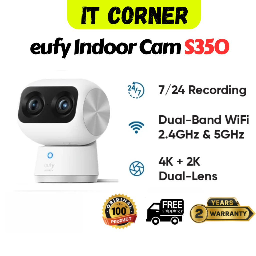 Eufy S350 indoor Wifi PTZ camera dé specialist in IP-beveiligingscamera's