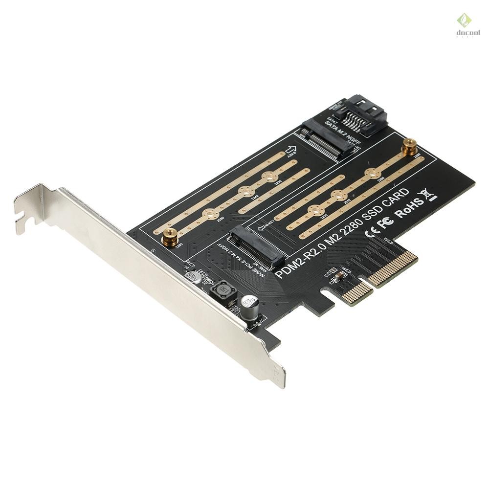 M.2 NVME to PCI-E X4 Expansion Card SSD Adapter Card with M.2 M-key B ...