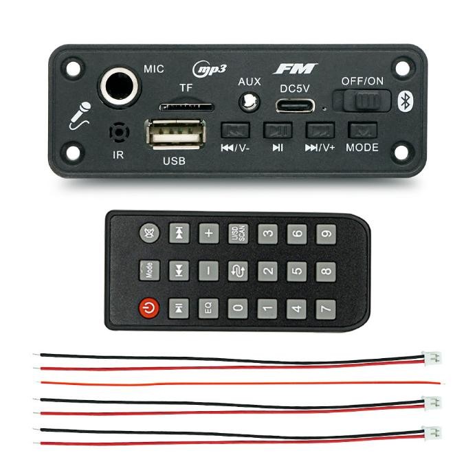DC 3.7V Wireless Bluetooth DIY MP3 Decoder Board 10W Amplifier ...