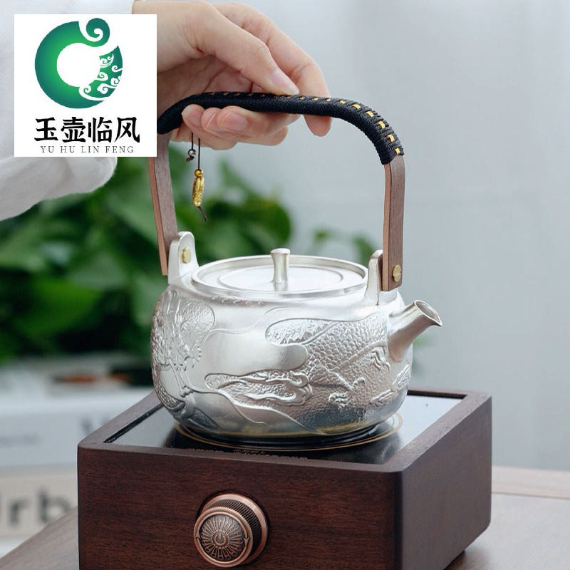 [A Pot of Tea] He Fusen 999 silver stone earth-shattering dragon ...