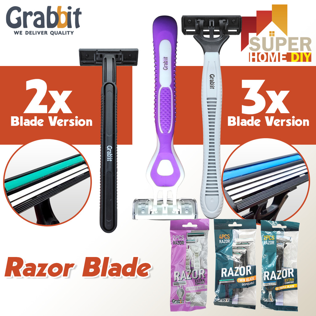 Grabbit Sensitive SkinFriendly Razor Blade Stainless Steel Shaving