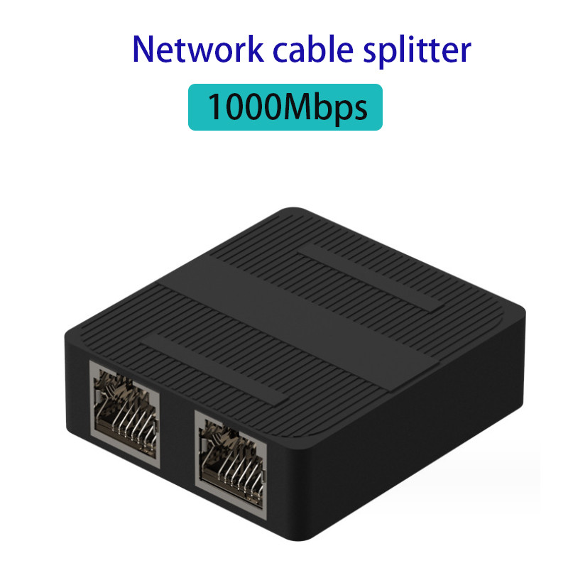 Gigabit Ethernet Splitter 1 to 2 1000Mbps RJ45 LAN Internet Splitter ...