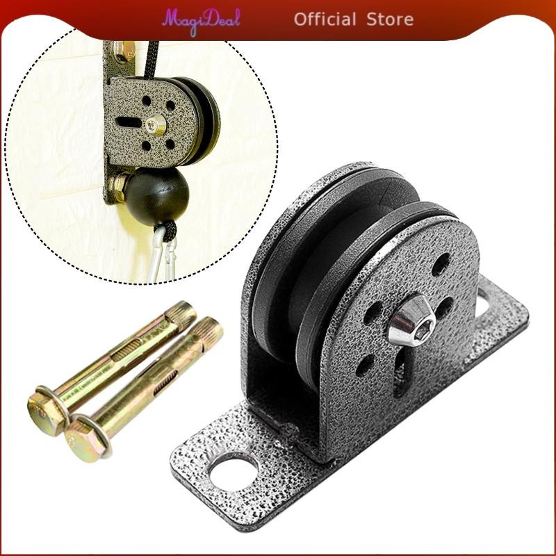 Système Levage Poulies Réduction Effort MagiDeal Rope Hoist Rope Histing Professional Metal Wheels Bearing Palonier Poulies Levage Corde