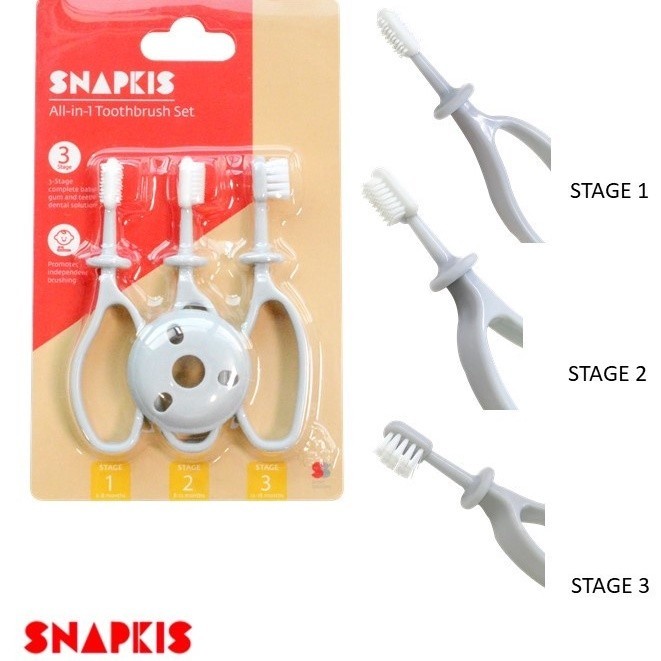 Snapkis All-In-One Toothbrush Set | Shopee Malaysia