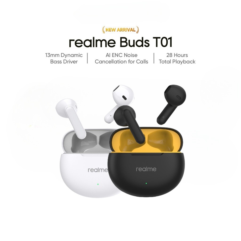 Realme Buds T Tws Ture Wireless Earbuds Bluetooth Earphone Hours Total Playback