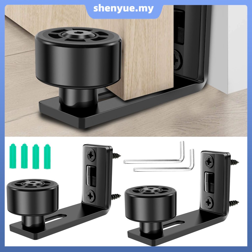 2Pcs Sliding Barn Door Floor Guide Wall Mounted Barn Door Bottom Floor ...