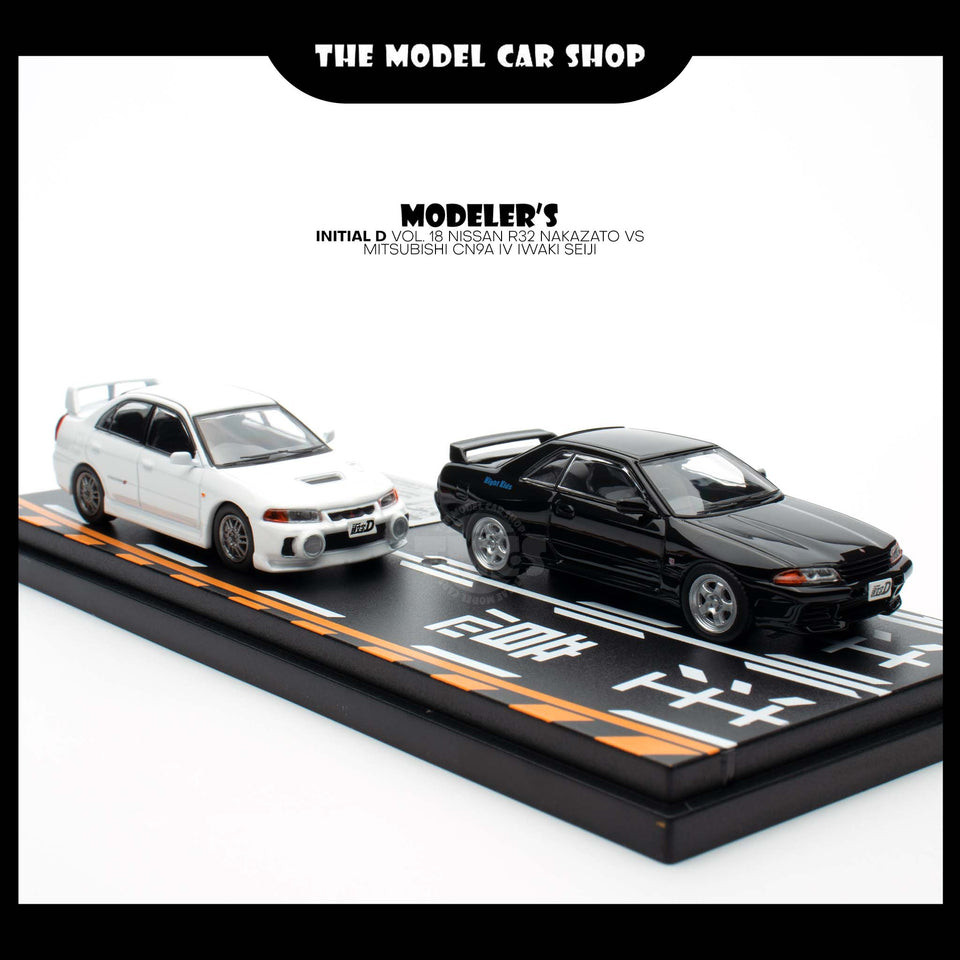 [Modeler's] Initial D Vol. 18 Nissan R32 Nakazato VS Mitsubishi CN9A IV ...