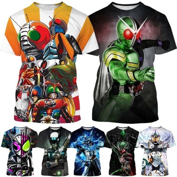 New Japanese TV Series Kamen Rider 3D Printing T-shirt Summer Fashion ...