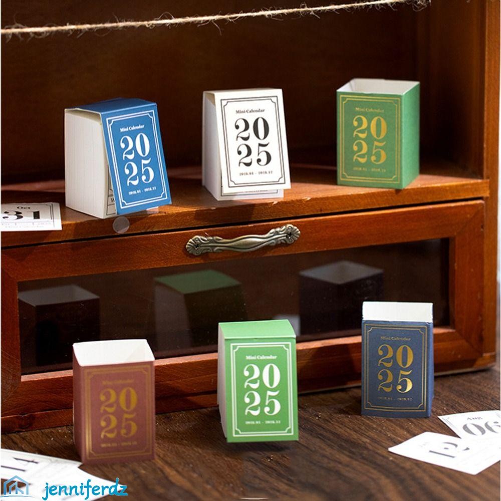 JENNIFERDZ 367Sheets Mini Desk Calendar, Portable Tearable 2025 ...