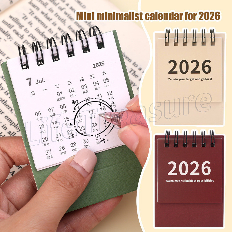 2026 Vertical Desk Calendar - Office School Stationery - Pocket Memo ...