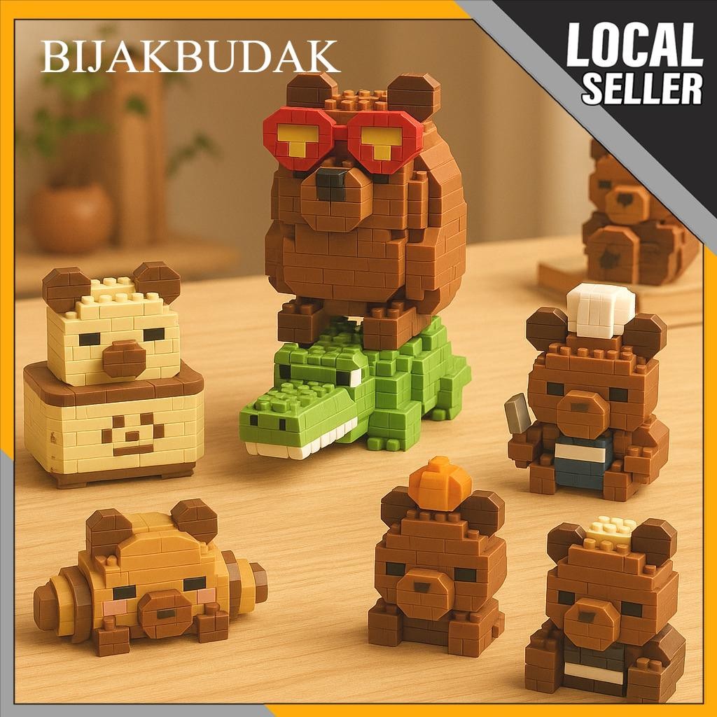 【Capybara 2026】Set Blok Comel Serasi | Kapibara Kartun Viral DIY Hiasan ...