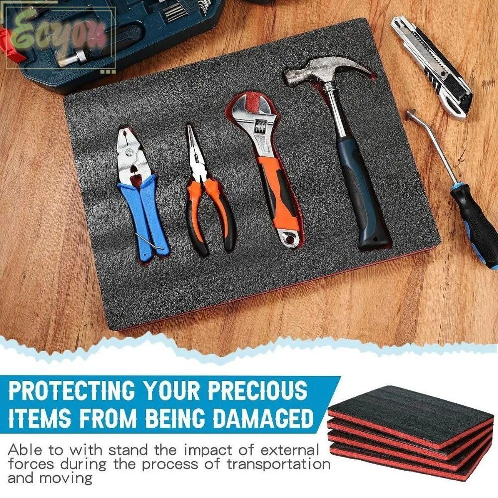ECYOU Tool Box Foam Inserts, Foam Multi-purpose Packing EPE Foam Pads ...