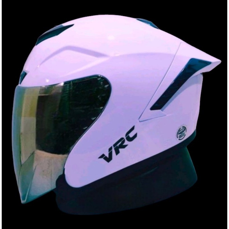 Vrc Racer X Solid Helmet Plain Original White | Shopee Malaysia