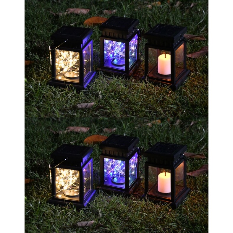 Solar Small Palace Light Outdoor Garden Light Portable Small Hanging ...
