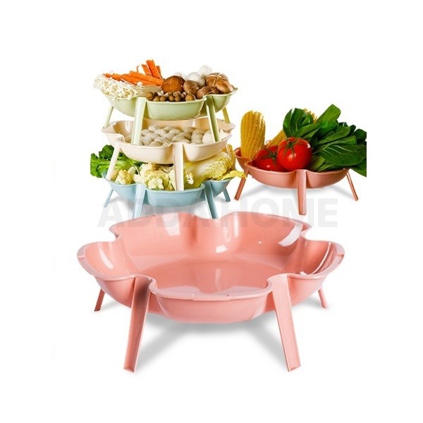 Stackable Flower Shape Steamboat Dish Plate 火锅花型可叠式碟子 (A) | Shopee Malaysia