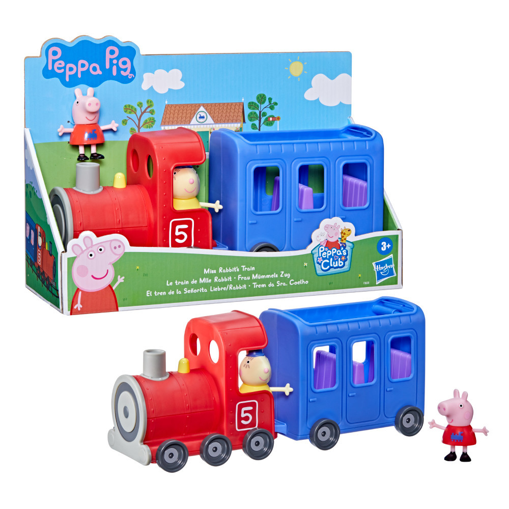 Peppa Pig Peppa’s Adventures Miss Rabbit’s Train 2 Part Detachable ...
