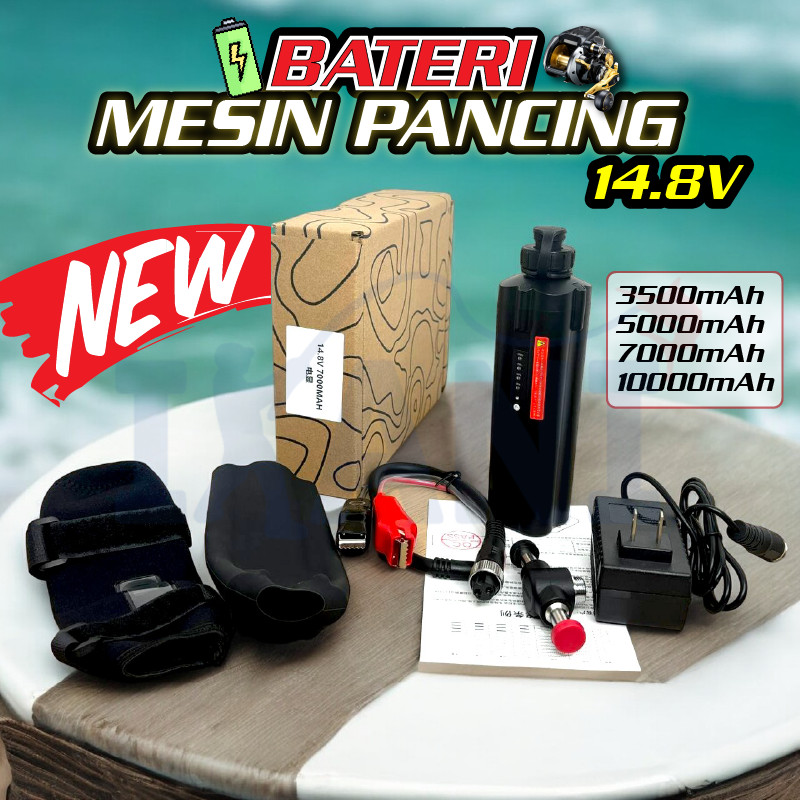 BATERI MESIN PANCING ELEKTRIK 14.8V battery fishing reel SHIMANO DAIWA ...
