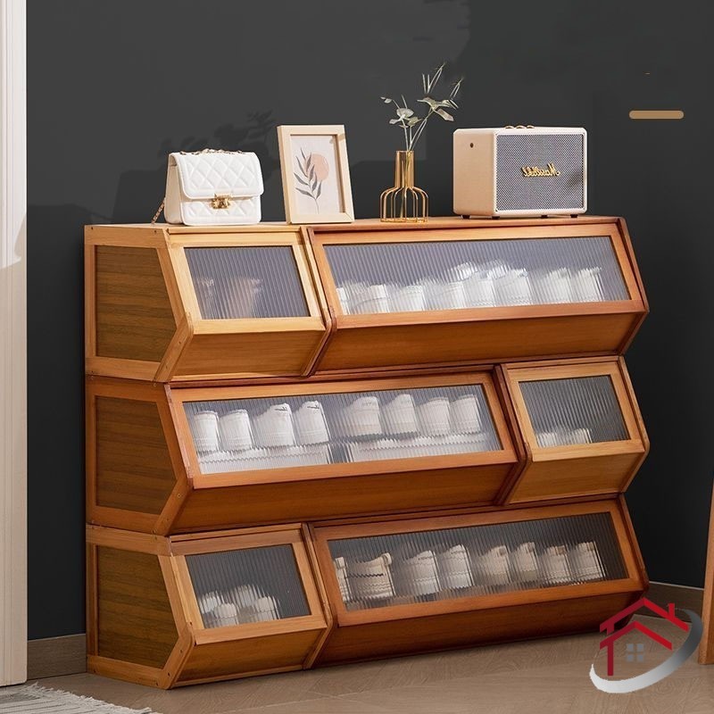 Shoe Cabinet Cream Shoe Rack Household Shoe Storage Multi-Layer Storage ...