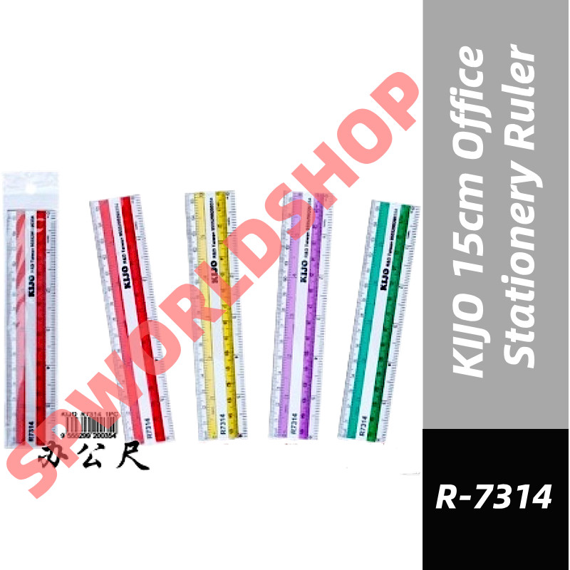 R-7314 KIJO 15cm / 6inch Office Stationery Ruler Pembaris | Shopee Malaysia
