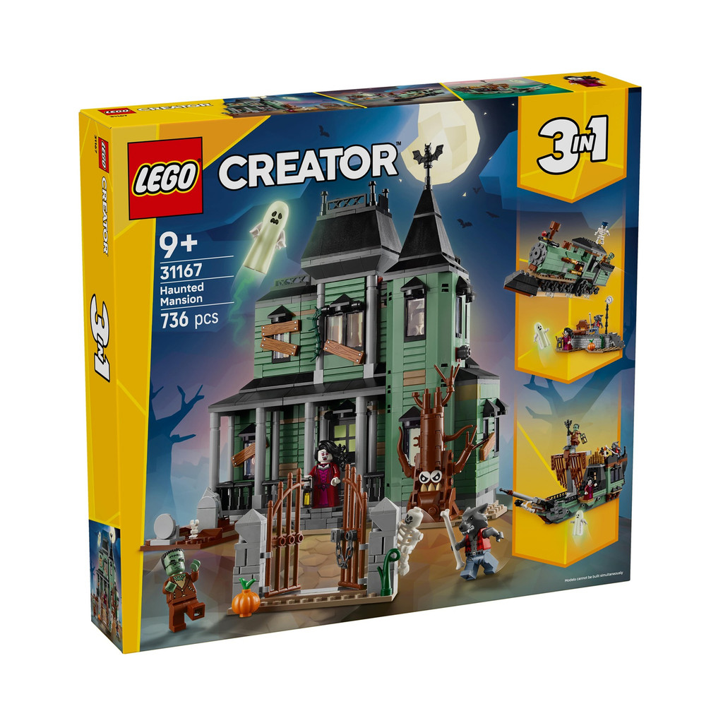 LEGO 31167 Creator Haunted Mansion Building Toy Set (736 Pieces ...