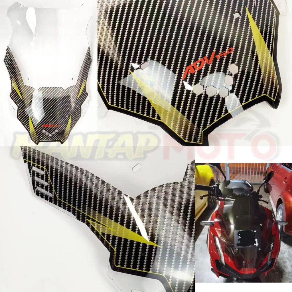 ADV150 ADV160 2019 WINDSHIELD 55CM CLEAR & TINTED | Shopee Malaysia