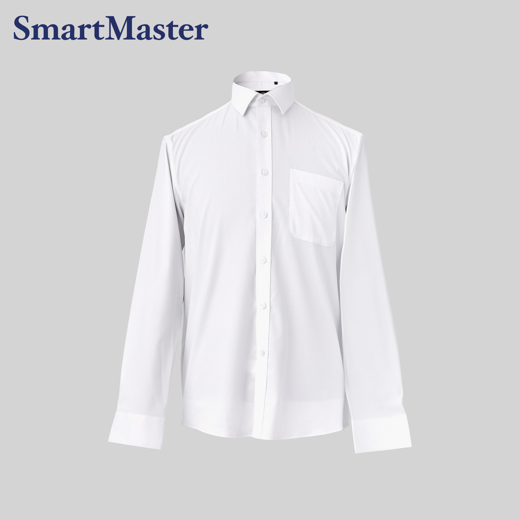 SmartMaster Regular Fit Formal Shirt Off White | Shopee Malaysia