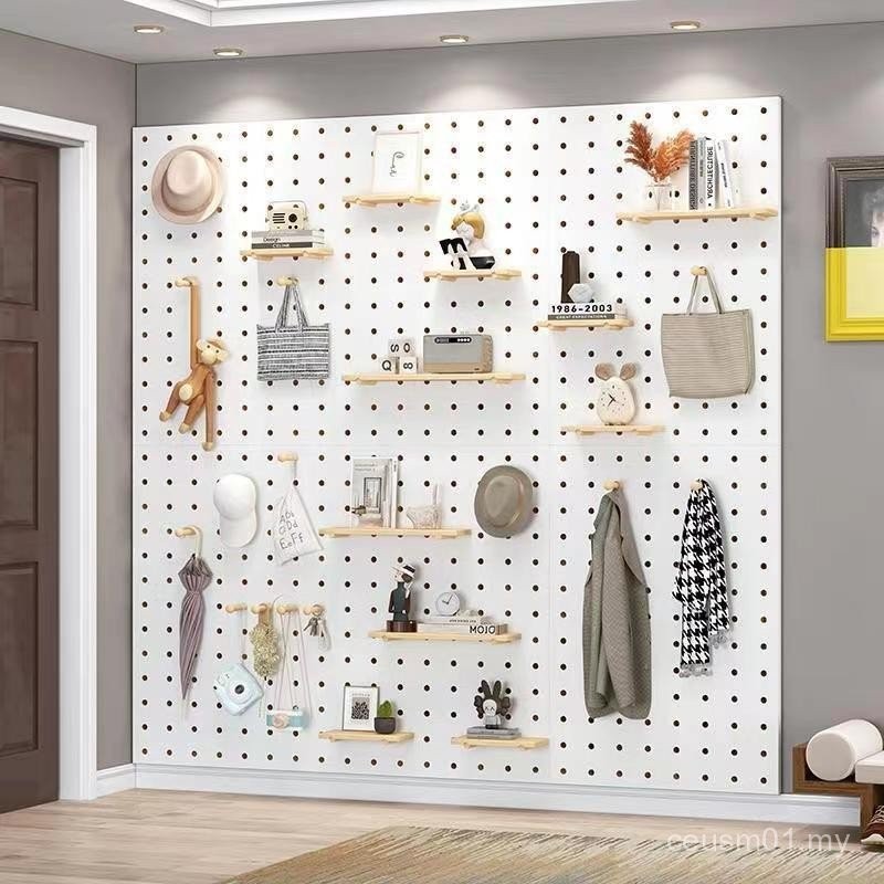 [1234 Ulasan Positif] Papan Pegboard Kayu Pepejal Rak Dinding Tersuai ...