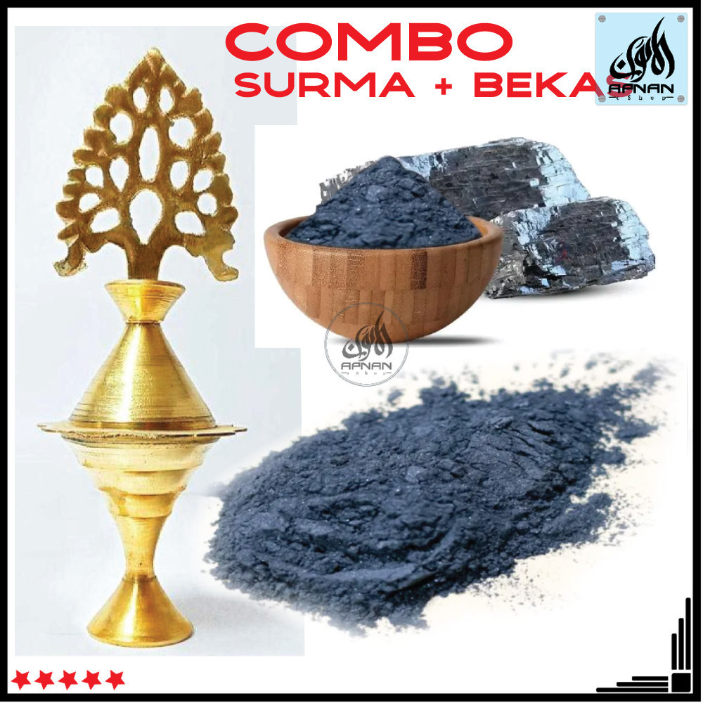 [Ready Stock] Surma + BEKAS Surma Powder 30gms Surma Harmains for EYE ...