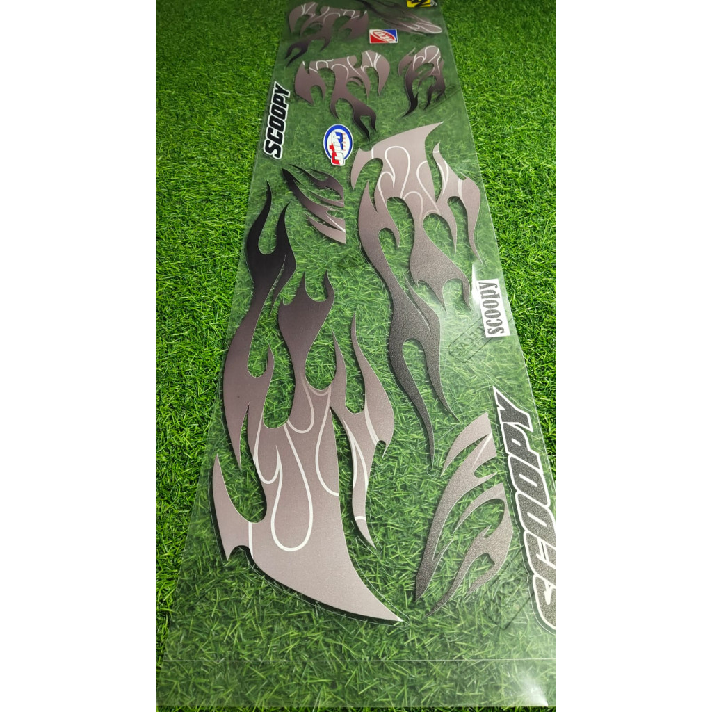 UvDr-1 STRIPING SCOOPY ALL NEW MOTIF API LIS STICKER TRANSPARENT CLEAR ...