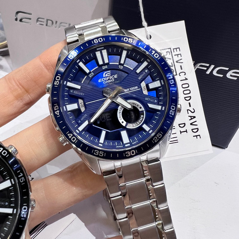 [ EDIFICE EFV-C100D/L SERIES ] ANALOG-DIGITAL MEN WATCH | Shopee Malaysia