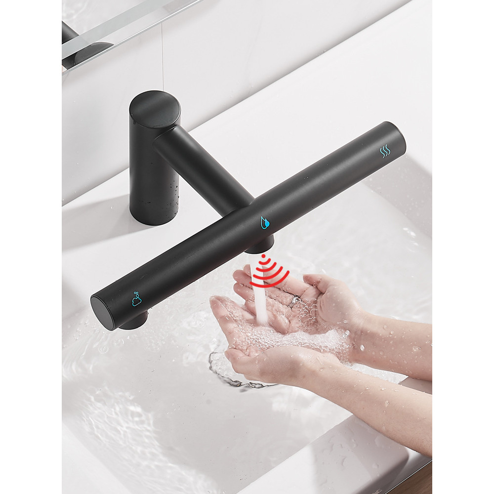 Table Sensor Faucet ThreeinOne Hand Dryer Faucet Dryer Integrated