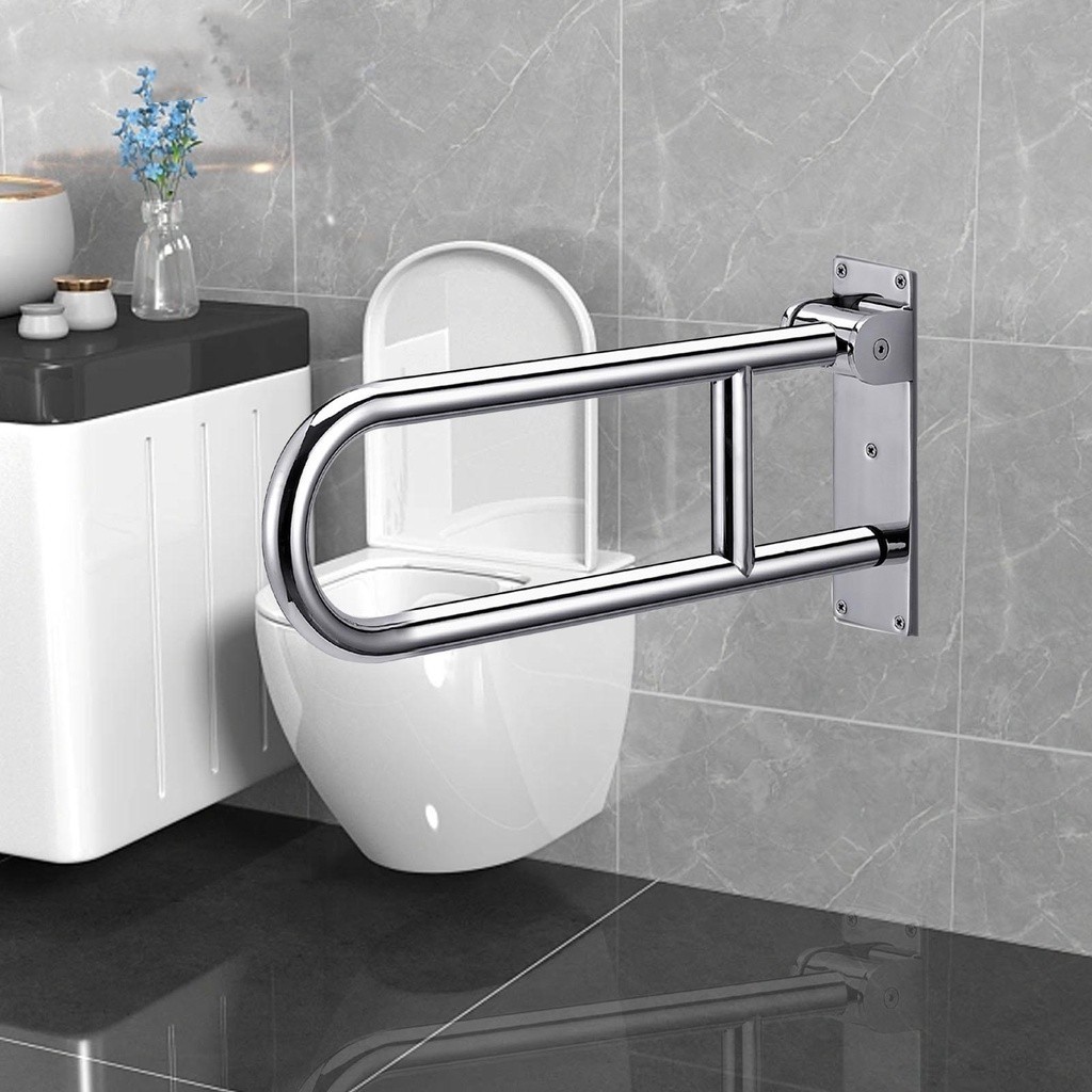 U-Shaped Stainless Steel Wall Mounted Handrails Disabled Elderly Toilet ...