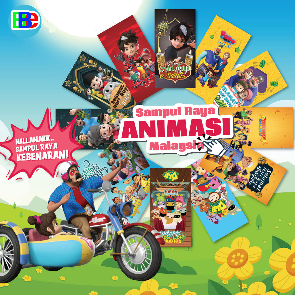 Sampul Duit Raya Kartun Malaysia Animasi Tempatan Kanak Kanak | Shopee ...