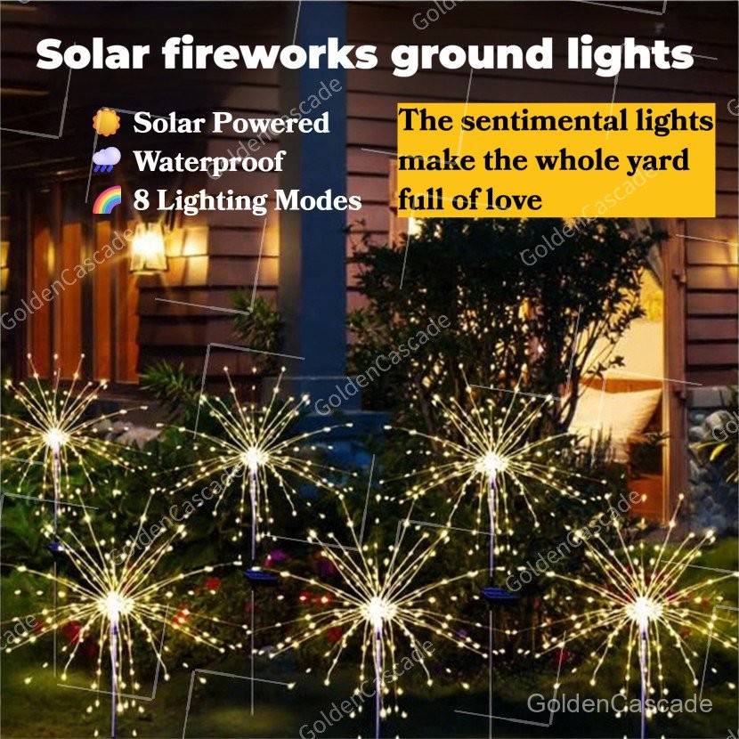 Outdoor Solar Fireworks Light | Solar Decorative Light - 60~200LED ...