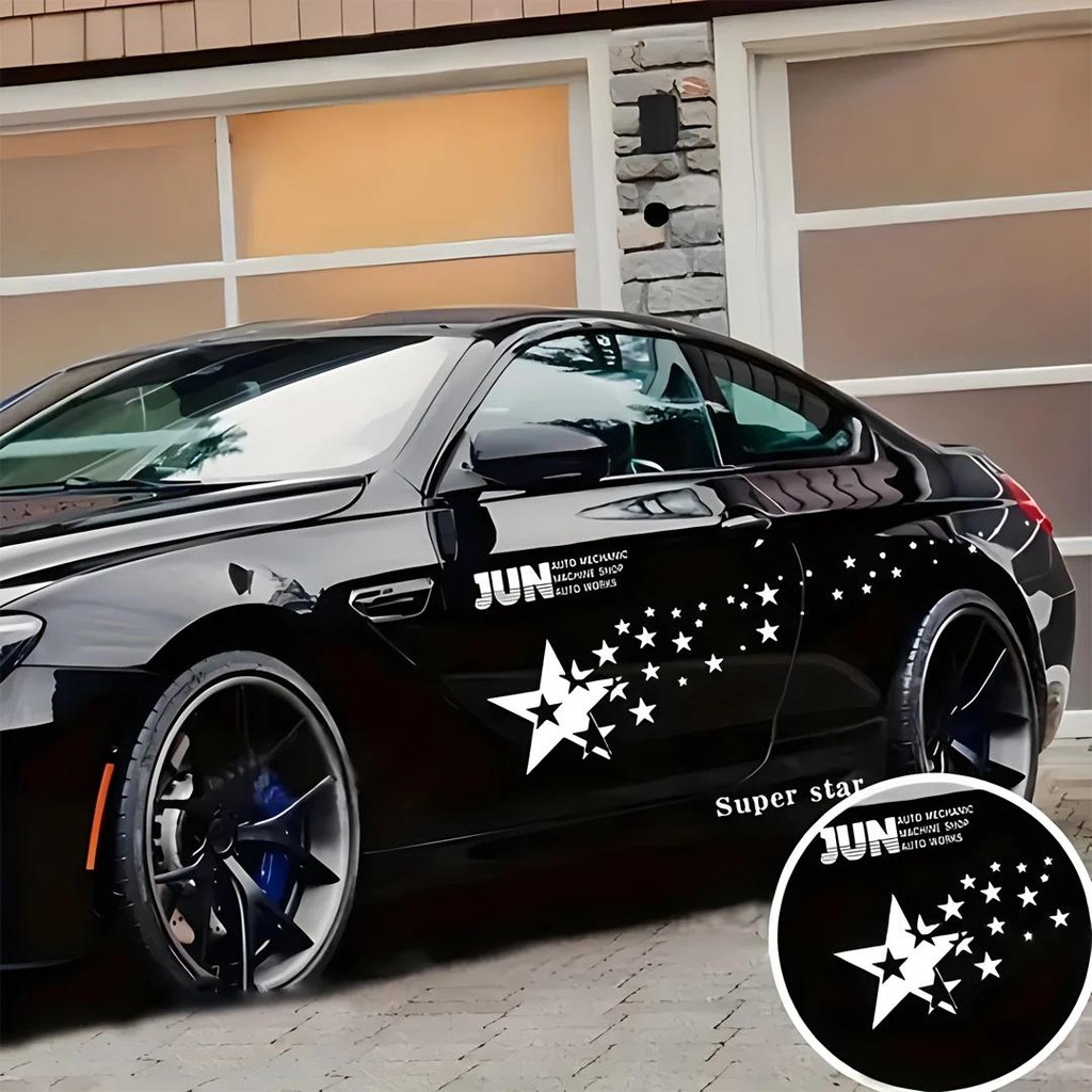 Super Star Car Body Sticker, Star Body Modification Car Sticker Full ...