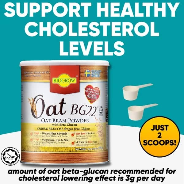 Biogrow Oat BG22 Oat Bran Powder with Beta Glucan (480G) | Shopee Malaysia