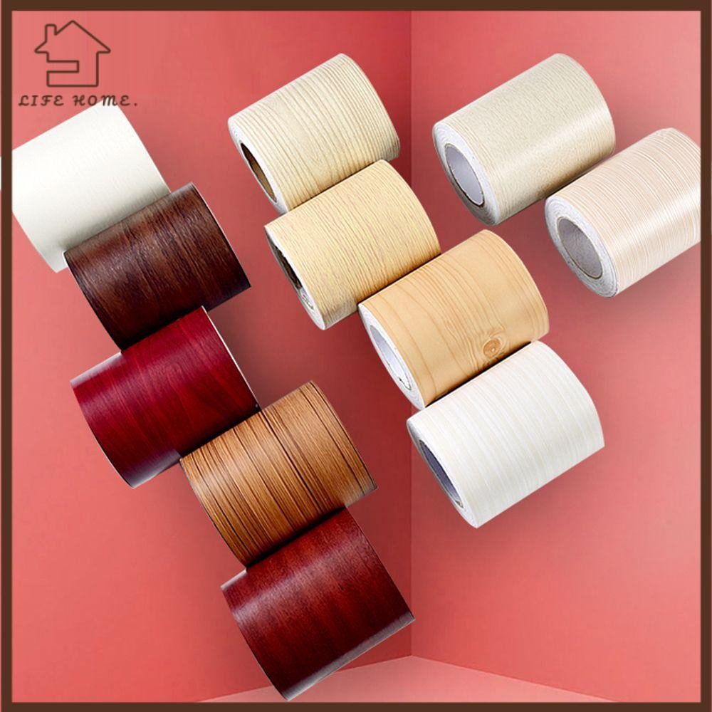 YELGIRL Wood PVC Skirting Line Vinyl Decals Self-adhesive Wall Border ...