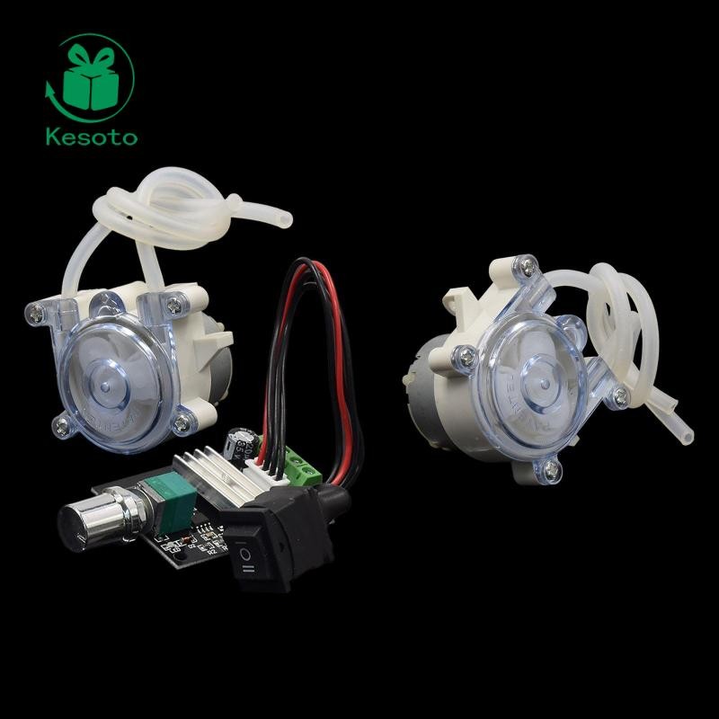 Kesoto Micro Peristaltic Pump DC6V-12V Flow Control Water Liquid Pump ...